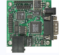Microcontroller board with ATMEL AT89C51RD2, 64K Flash, 2K RAM, 32 I/O, RS232, Ethernet