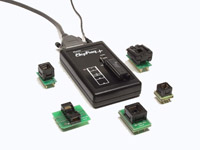 ChipProg+ - Engineering programmer with 40 pin ZIF socket. Controlled via printer port. Discontinued product. Ph
