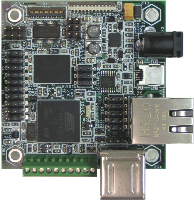 MINI-MAX/ARM9260-E - MINI-MAX/ARM9260-E is a powerful, 32-bit ARM9 (AT91SAM9260) based microcontroller system with fast E