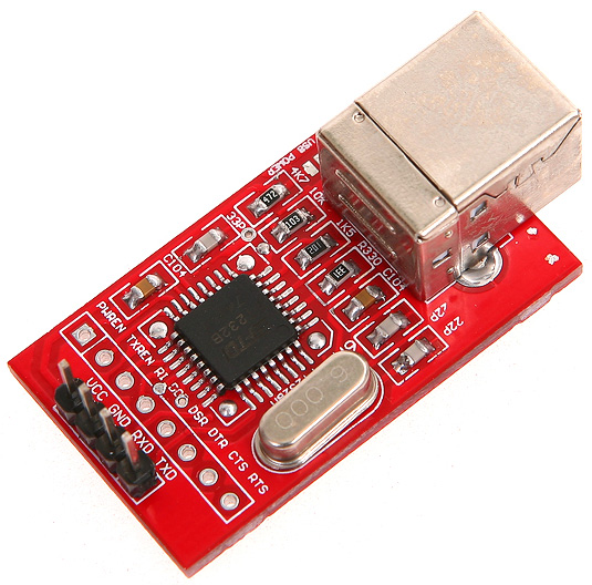 BRD-USB-RS232-TTL-1 - USB Serial to RS232 module TTL UART Breadboard Adaptor