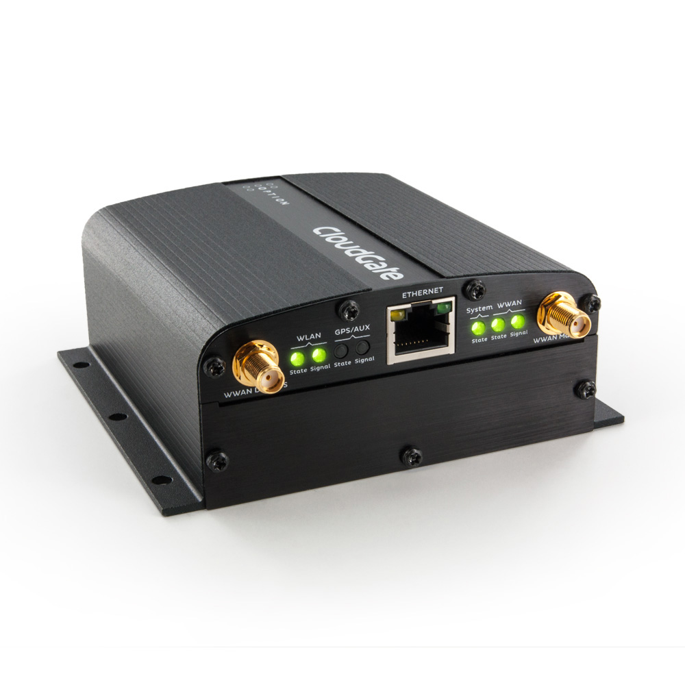 CloudGate Rev3 Americas - CloudGate M2M Gateway Americas with Ethernet and Active GPS-LTE Bands 2/4/5/13/17 3G Fallback