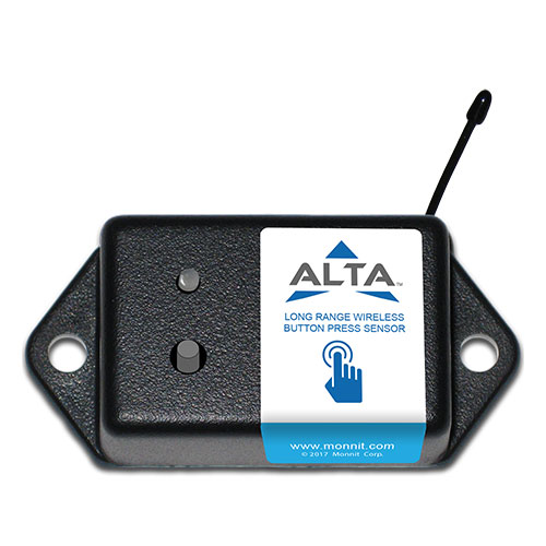 ALTA Wireless Button Press Sensor - ALTA WIRELESS BUTTON PRESS SENSOR, 900 MHz - COIN CELL POWERED