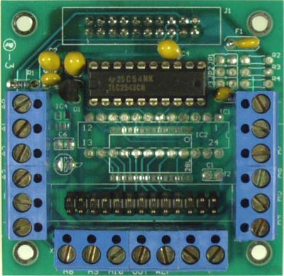 DAQ-2543-DA-1 - 11 channel, 12-bit Analog Inputs, 10-bit Analog Output board
