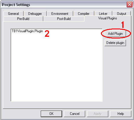 Project Configuration Window